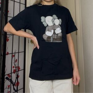 KAWS x Uniqlo UT Black Short-Sleeve Graphic T-Shirt